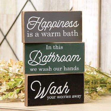 Wash Your Worries Away Block 3 Asstd - The Fox Decor